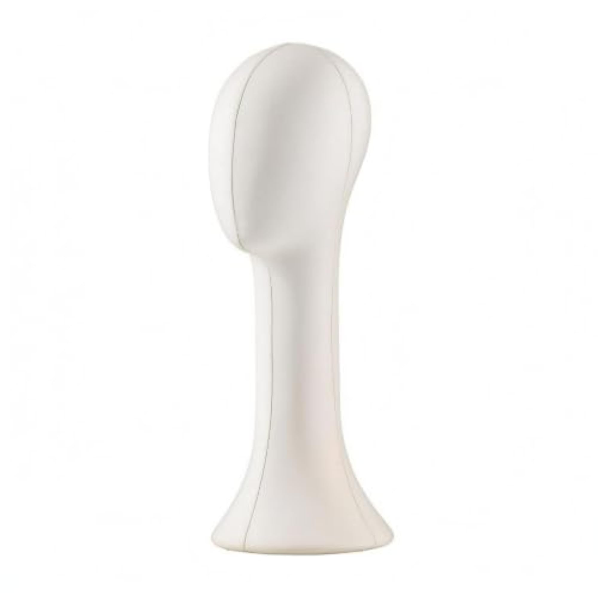 Easy Assembly Mannequin Head Stand, White Linen